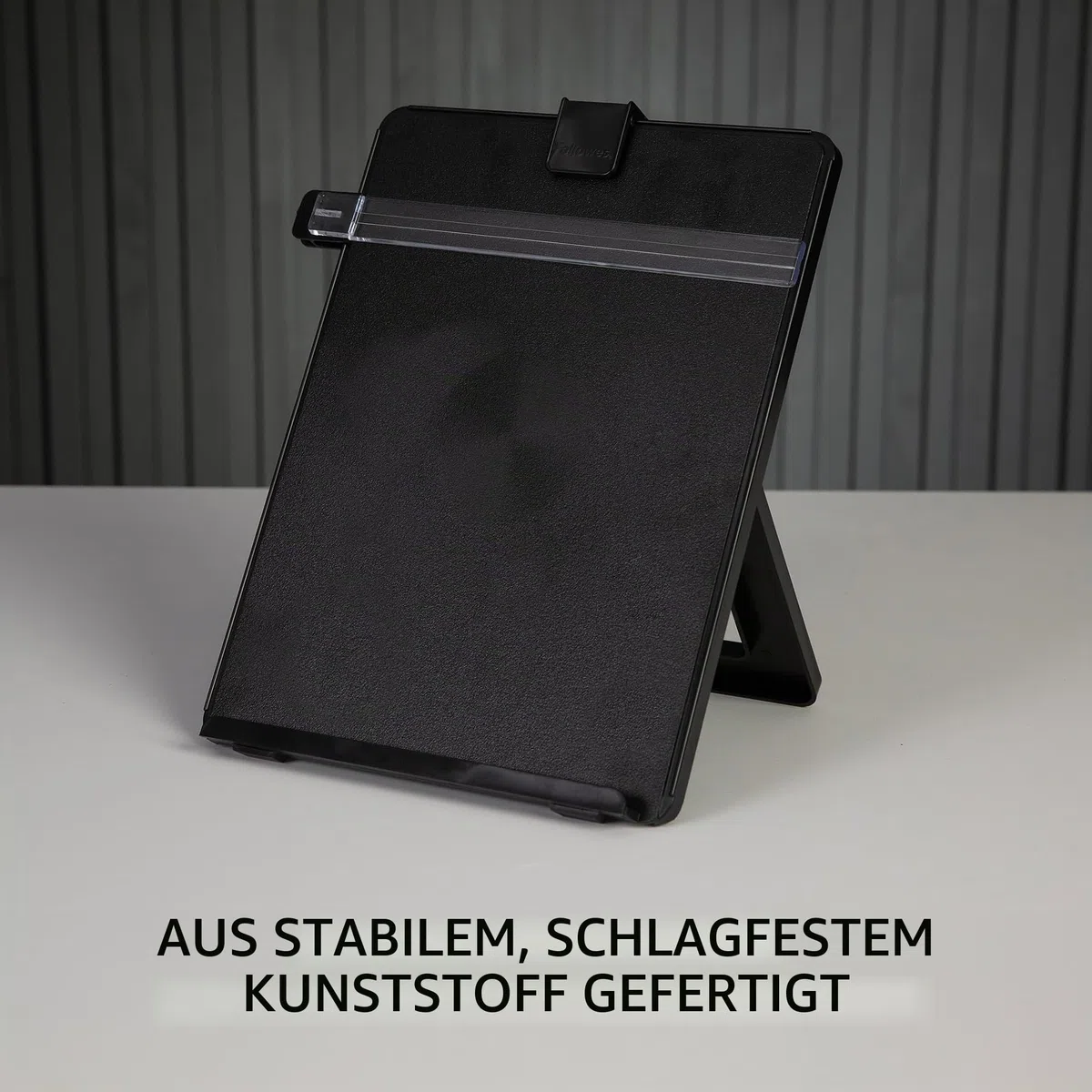 Fellowes Konzepthalter Workstation, höhenverstellbares Zeilenlineal, Vorlagenhalter für bis zu 125 Blatt A4