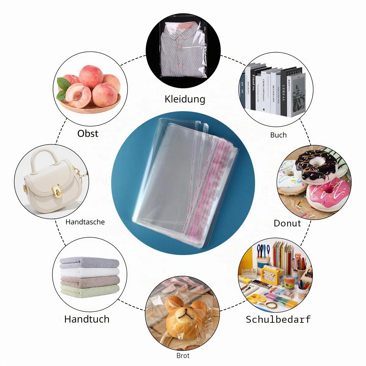 50 Stück Zellophanbeutel A3,Cellophantüten A3,Groß 32x44+4cm Flachbeutel Transparent A3 Selbstklebende für Kekse,Karten,Umschläge,Bilder,Kleider,Spielzeug
