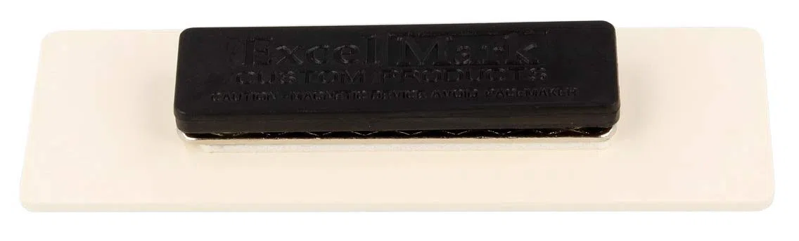 ExcelMark Namensschild, blanko, mit magnetischer Rückseite, 2,5 x 7,6 cm 25 Pack - Blue