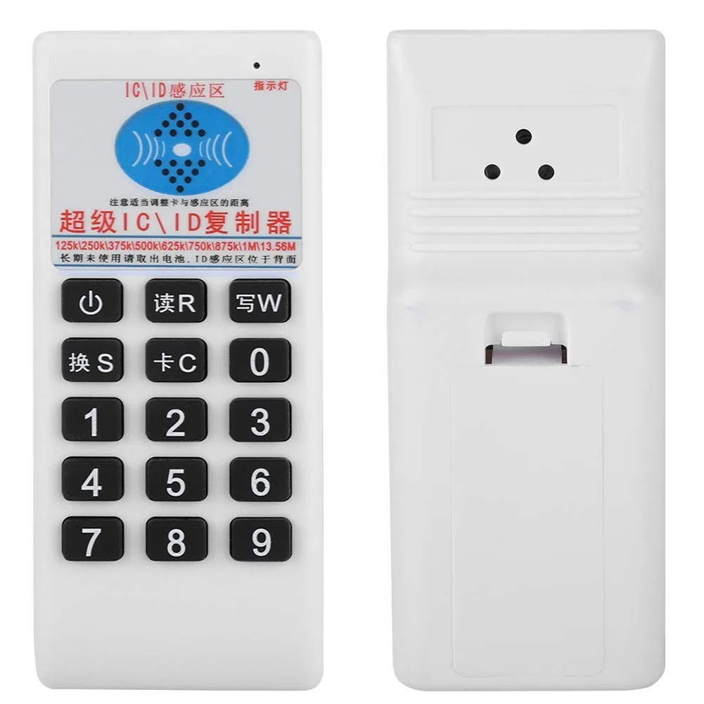 RFID Duplicator, Handheld 125KHZ / 250KHZ / 375KHZ / 500KHZ / 13.56MHZ RFID-IC/ID-Kartenleser-Kopierer unterstützt ISO 14443 Typ A und B