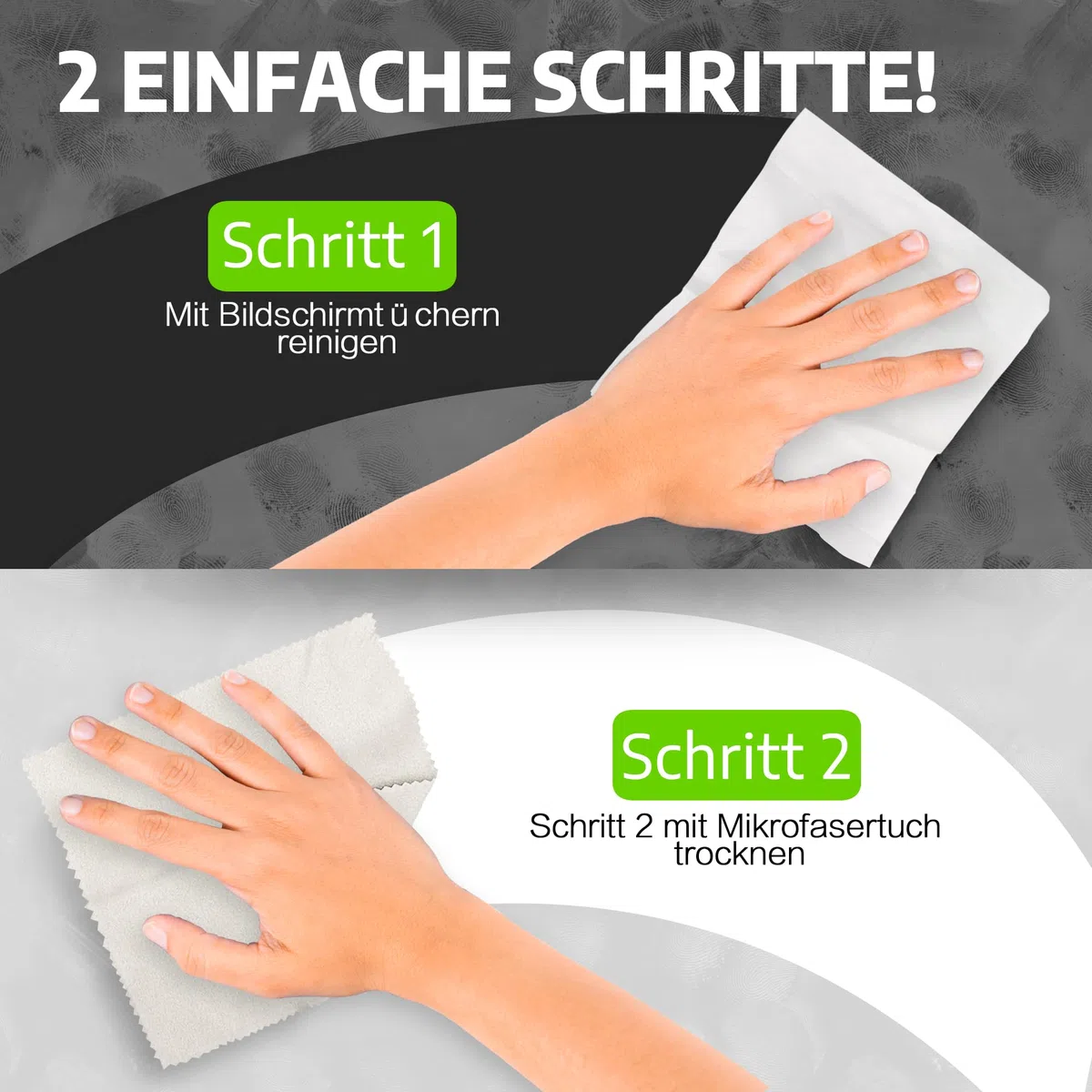 Bildschirm Reinigungstücher Einzeln Verpackt, EOTW Desin Fektion Reinigungstücher für Handy/Monitor/Laptop/iPad/LCD-Fernseher/Tablet PC/Tastatur/Maus, 120 Stück