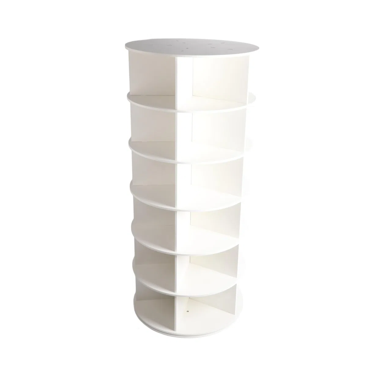 Cocoarm Drehbarer Schuhregal-Turm, 360 Grad PVC-Drehdesign (6 Schichten)