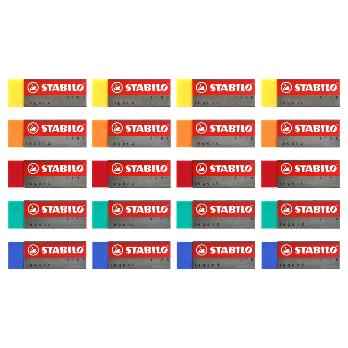 STABILO - Radierer - legend - 20er Pack