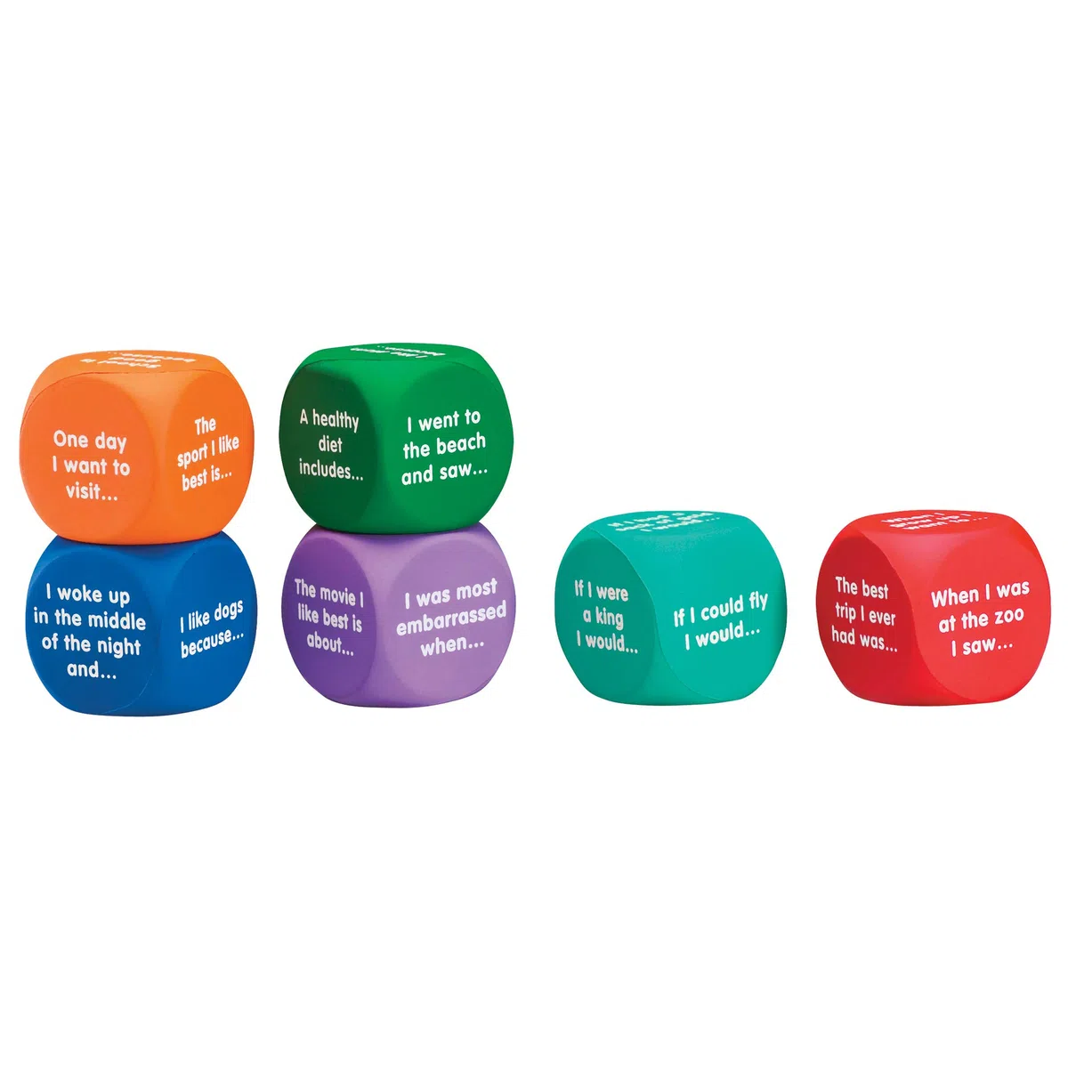 Learning Resources Stichwortwürfel für Schreibübungen, Kreatives Schreiben, Geschichten erzählen, Sprach- und Hörförderung für Kinder ab 6 Jahren