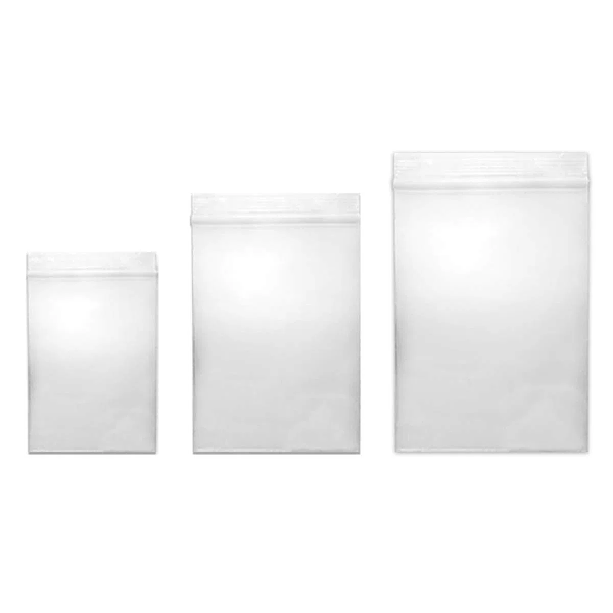 kleine Druckverschlussbeutel 50my Set 300 Tüten je 100 Stück 60x80 | 100x150 | 180x250 je 100 Stück Zip-Beutel wiederverschließbar Einwegtüten wasserdicht