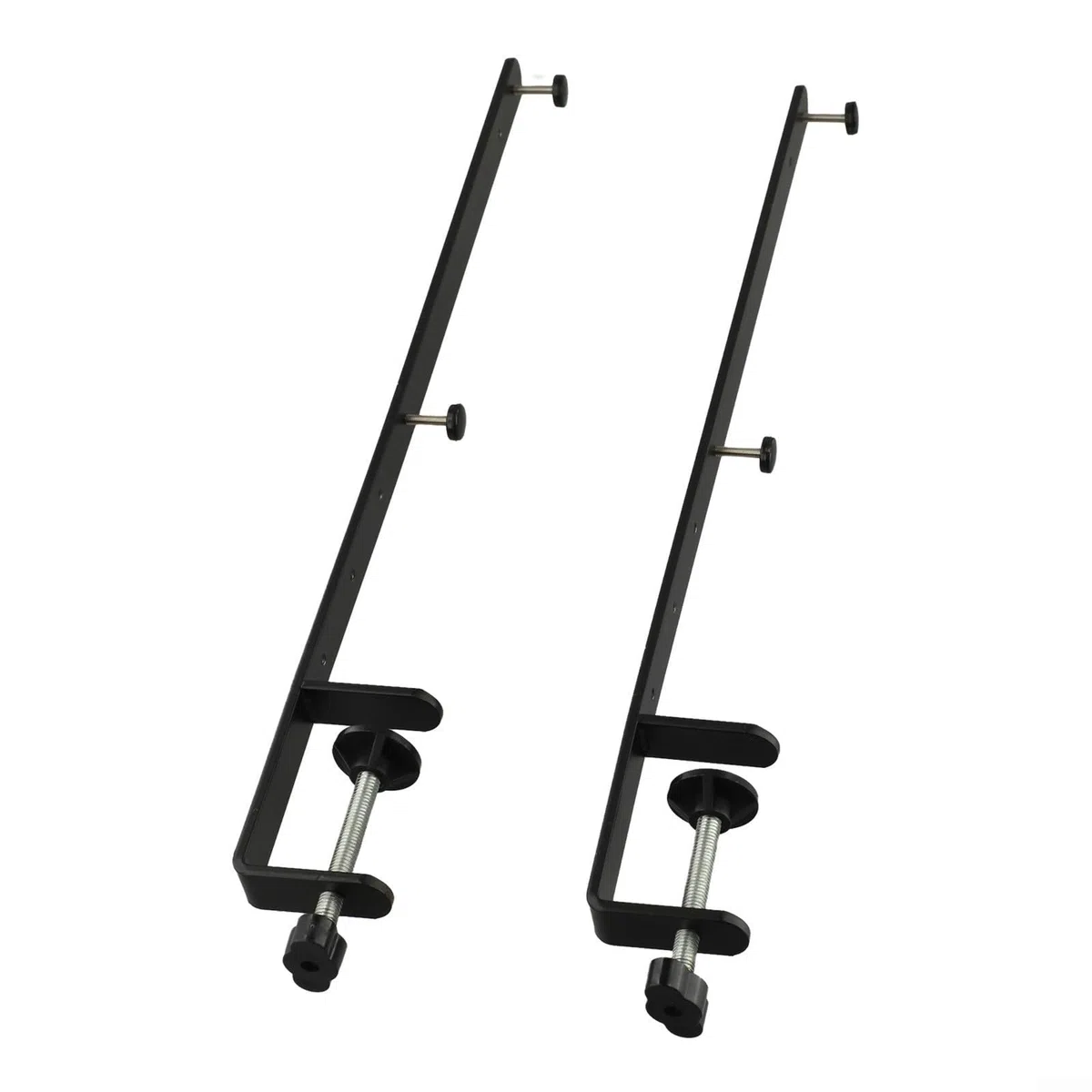 2 x verlängerte Metall-Schreibtischklemme. Stecktafel-Befestigungshalterung, Schreibtisch-Organisationshalter für Büro, Gaming, Wohnzimmer, Küche