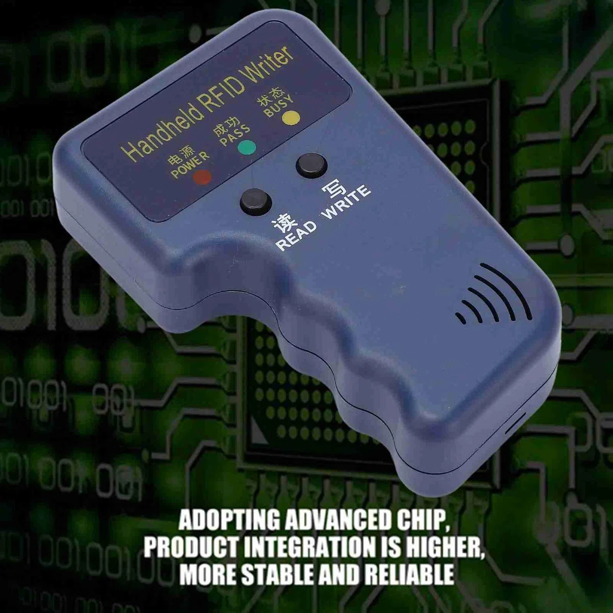 125 kHz Handheld RFID Schreibgerät, Tragbarer RFID NFC Kopierer, Lese- und Schreibgerät, Duplizierer, Chip-Lese- und Kopiergerät + 6 UID-Tags + 6 UID-Karten für Gemeinschaftsbüros und Schulen