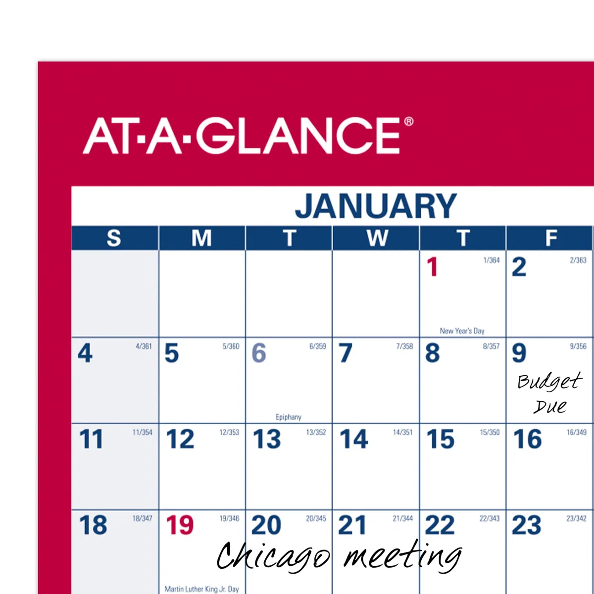 AT-A-GLANCE 2026 radierbarer Kalender, trocken abwischbarer Wandplaner, 91,4 x 61 cm, groß, vertikal, horizontal, wendbar (PM26B2826)