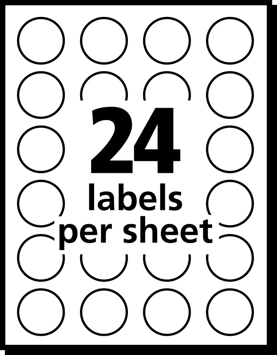 Avery Print/Write selbstklebende, ablösbare Etiketten, 1,9 cm Durchmesser, Grün Neon, 18 Packungen (5468), Green Neon
