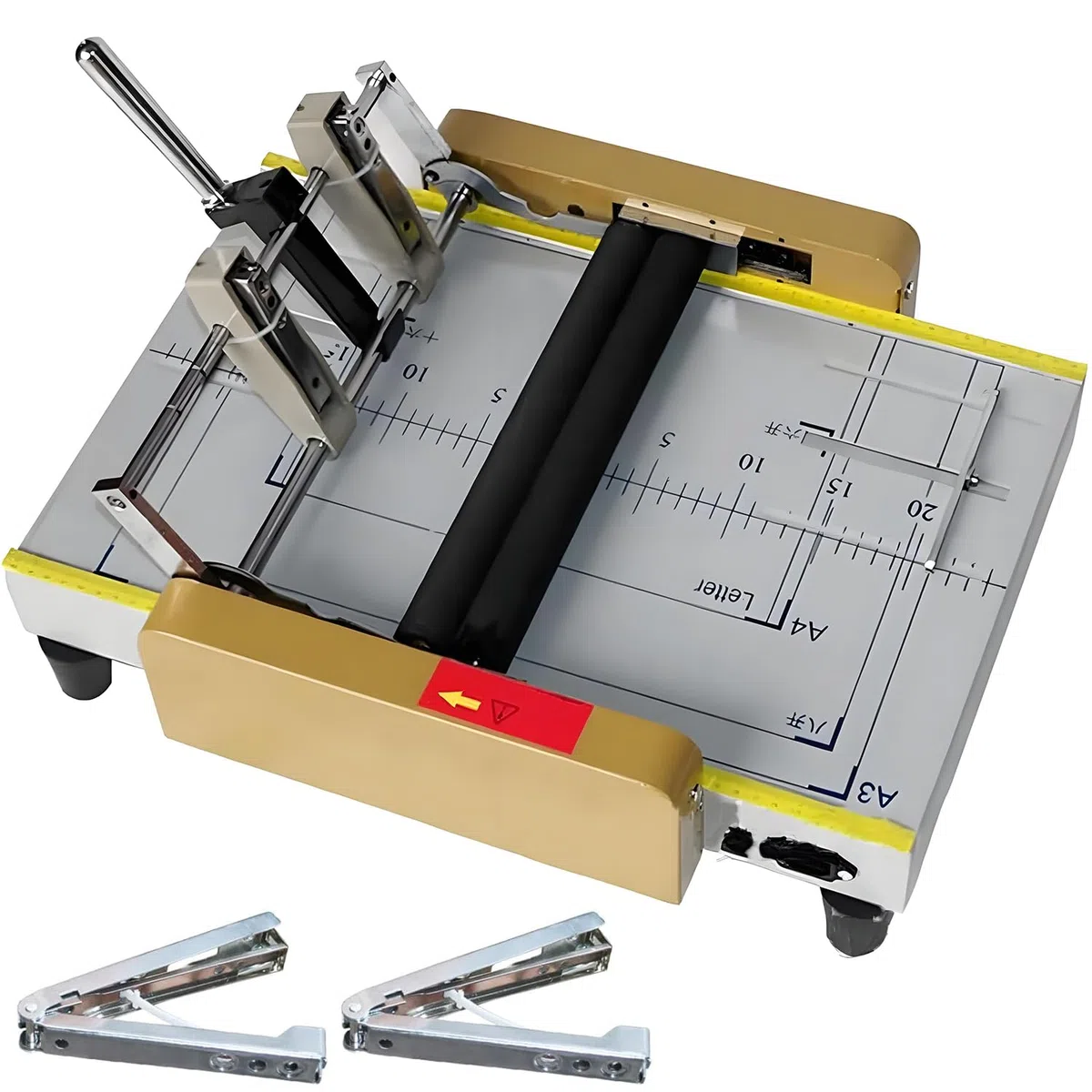 Papierfalt- und Heftmaschine zum Binden von Dokumenten, ideal für Büro, Druck und Verlag