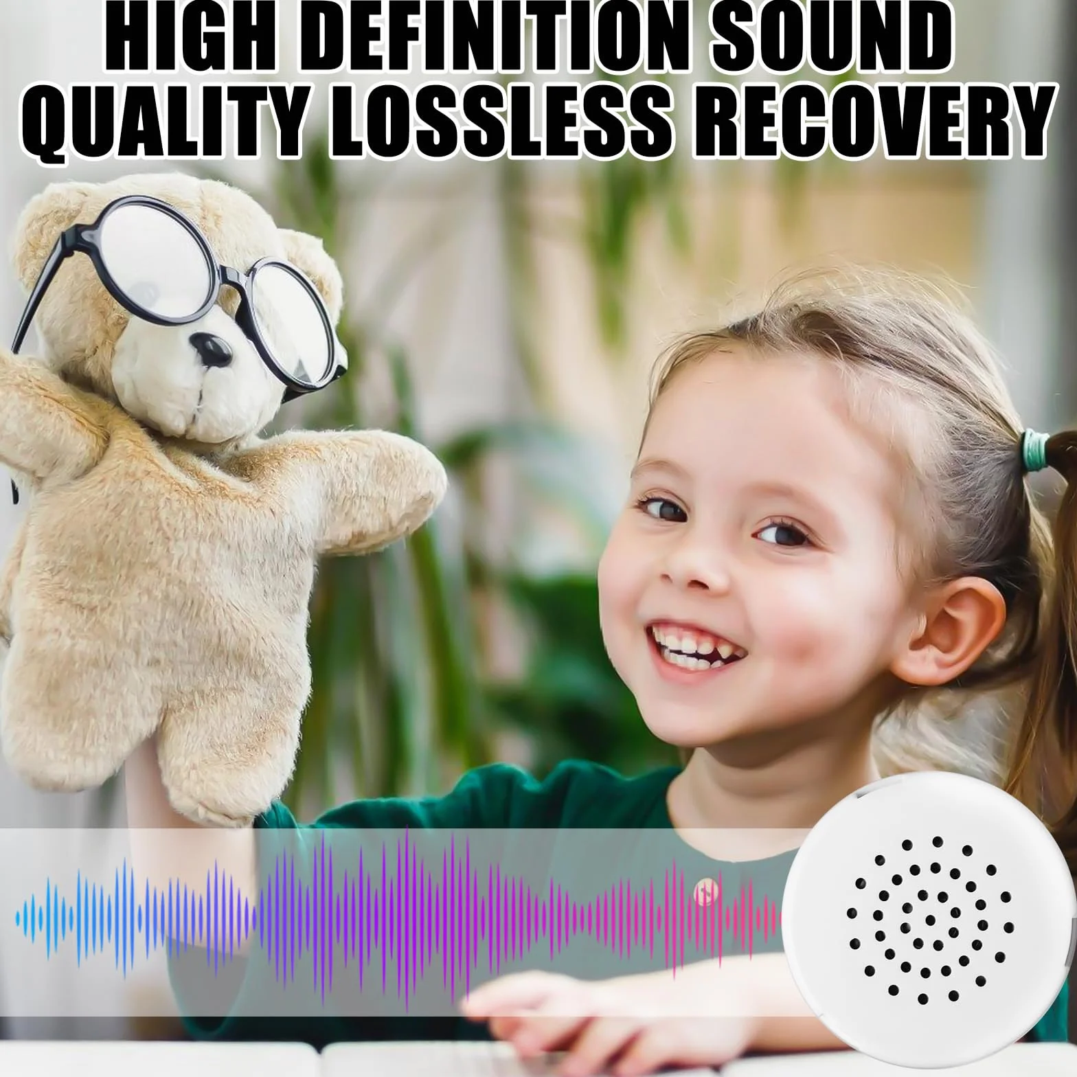 3 Stück Diktiergerät für Stofftiere, 60 Sekunden Aufnahme Soundmodul für Teddybär, Soundmodul Bespielbar, Diktiergerät Spielzeug für Personalisierte Aufnahme, DIY-Geschenke