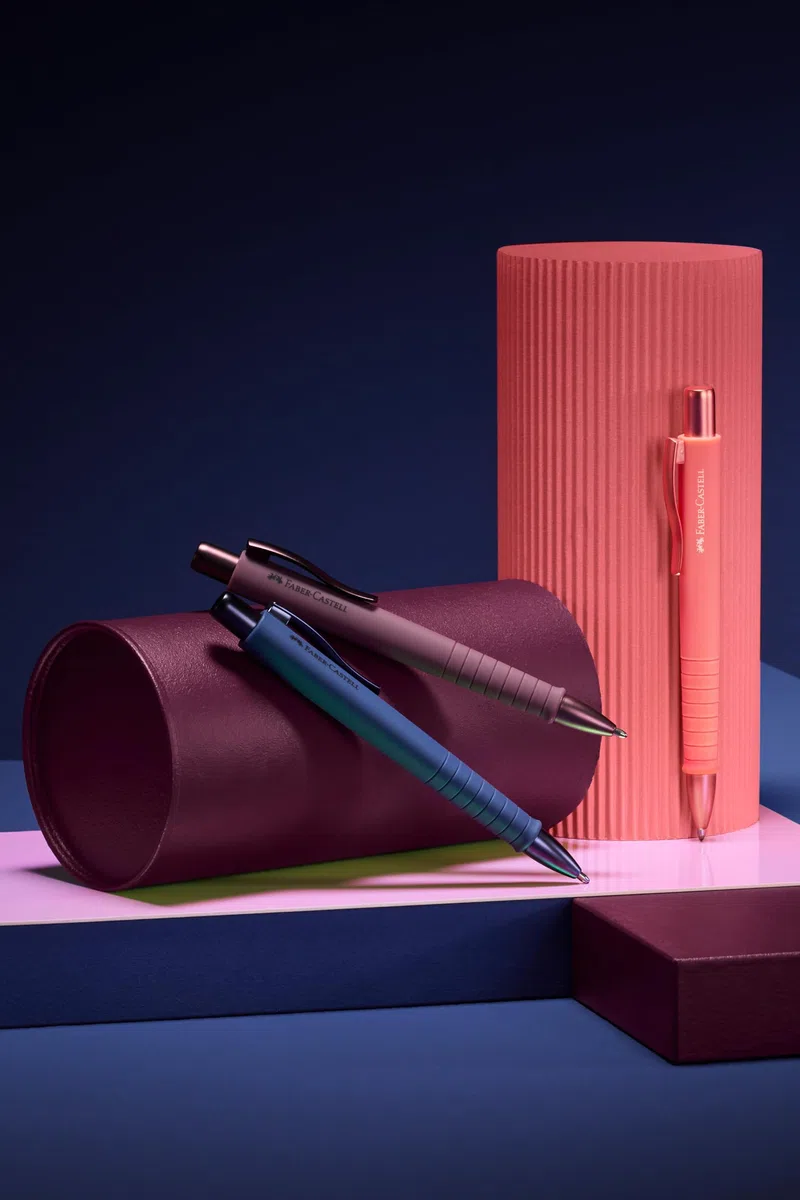 Faber-Castell - Kugelschreiber Poly Ball Urban, 3 Stück | Auswechselbare XB Mine, dokumentenecht, ergonomische Dreikantform für komfortables Schreiben