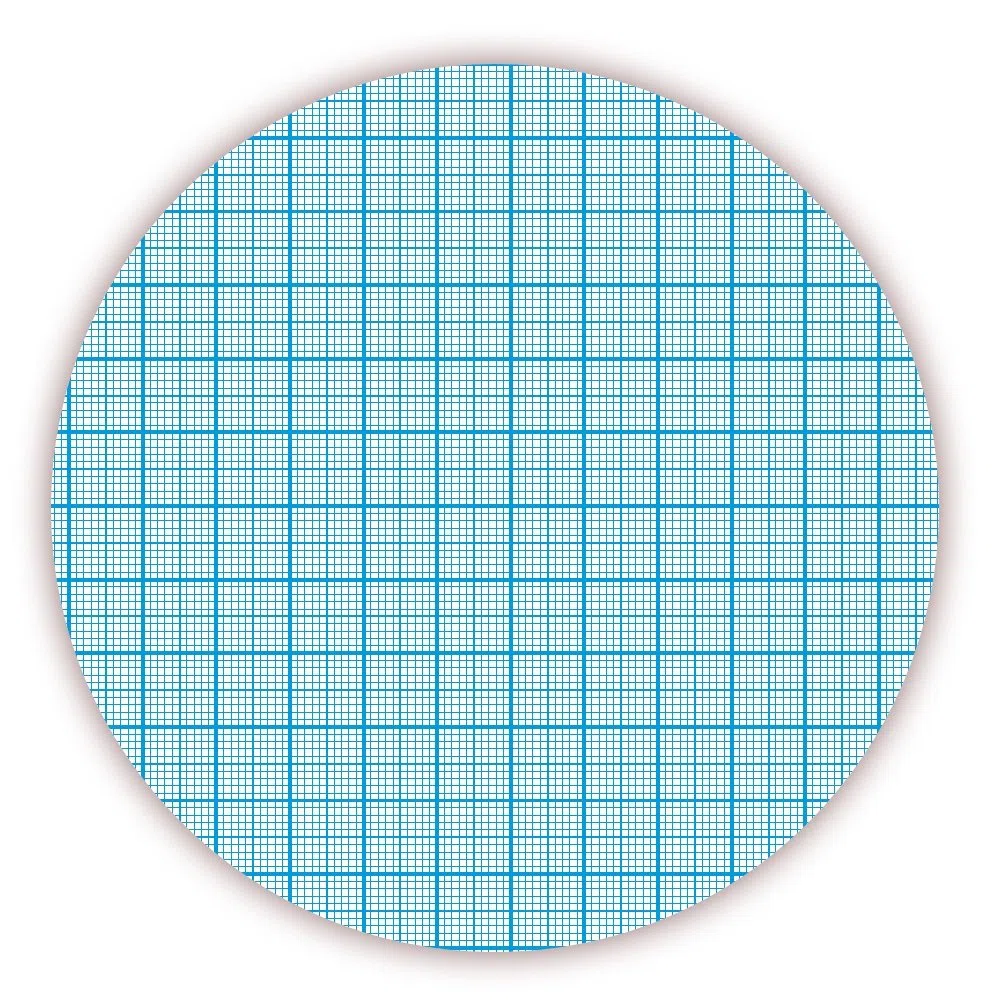 Millimeterpapier Block DIN A2 (594 x 420 mm) 25 Blatt, links + rechts verleimt (blau)