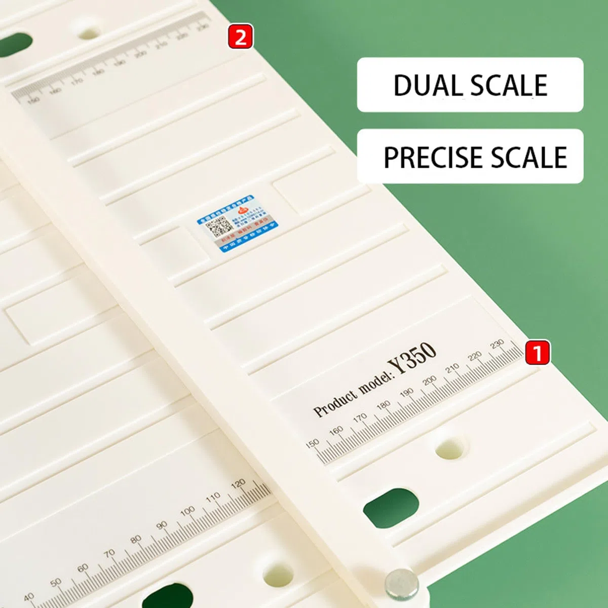 Manuelle Falzmaschine für A4/A3-Papier, präzise Anpassung mit Doppelskala, 0,8 mm Faltentiefe für Zuhause, Büro und Studenten