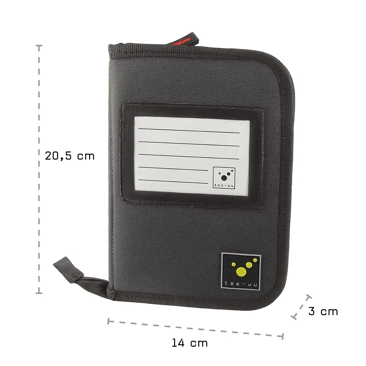 tee-uu DRIVE Organizer DIN A6 (rot und schwarz) (schwarz)