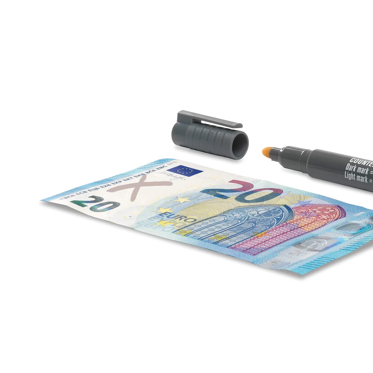 Safescan 30 Geldprüfstift zur schnellen Überprüfung von Banknoten - Prüfstift für Geldscheine - Set mit 20 Banknotenprüfstiften