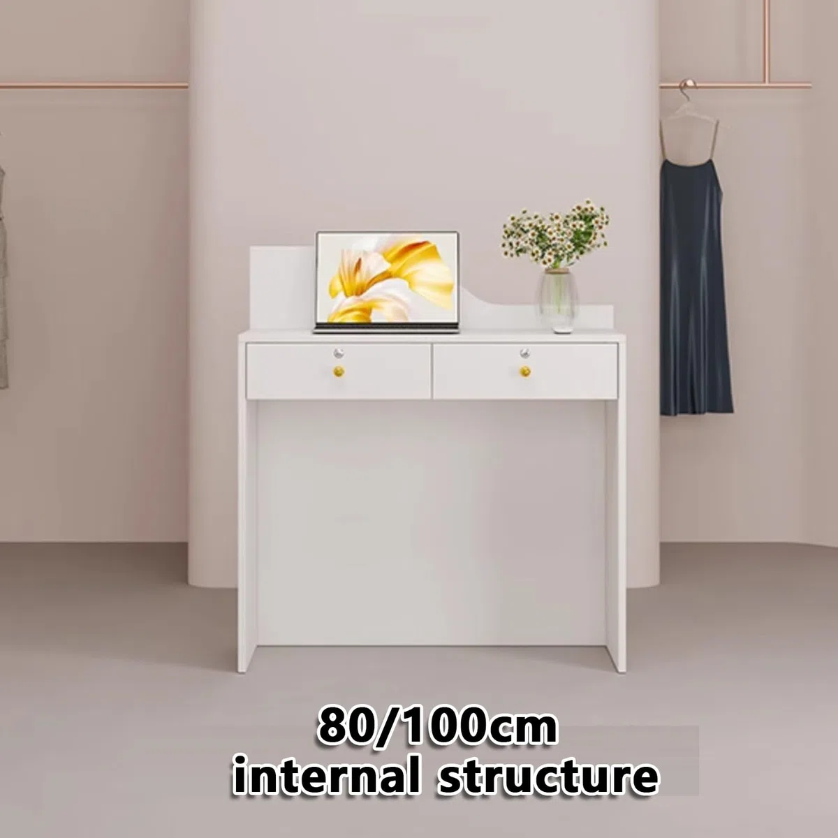 Moderner Empfangstisch mit Kassiertheke und Schubladen, einfache Montage, Empfangstisch für Empfang, platzsparendes Design