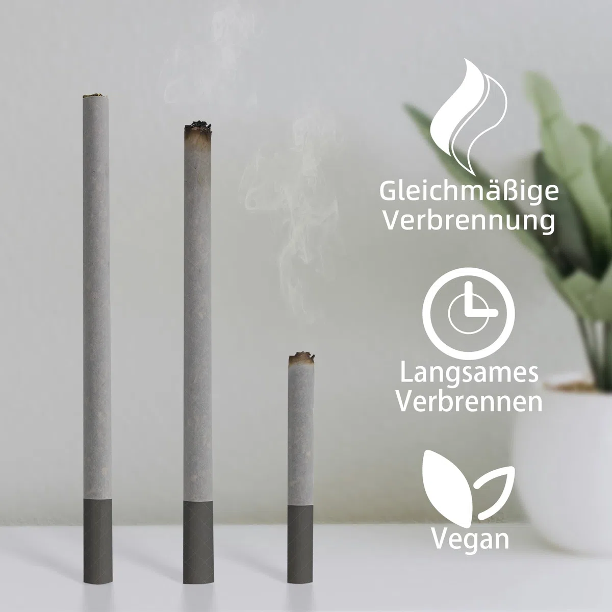 Alien Puff Black Papierrollen 25 Packs Rolling Papers, 110mm KingSizeSlim, Langsam Brennend&Gummi Arabicum