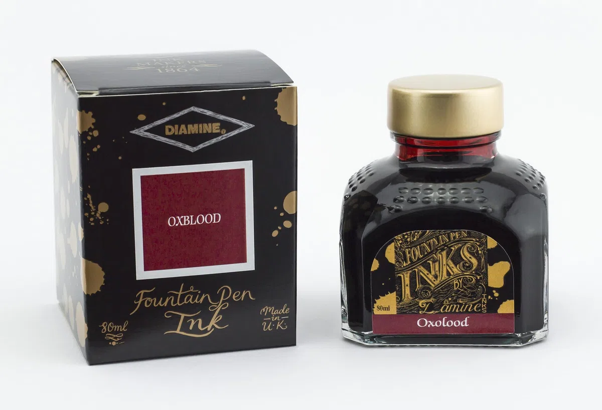 Diamine Füllfederhalter-Tinte, 80 ml, Türkis Oxblood