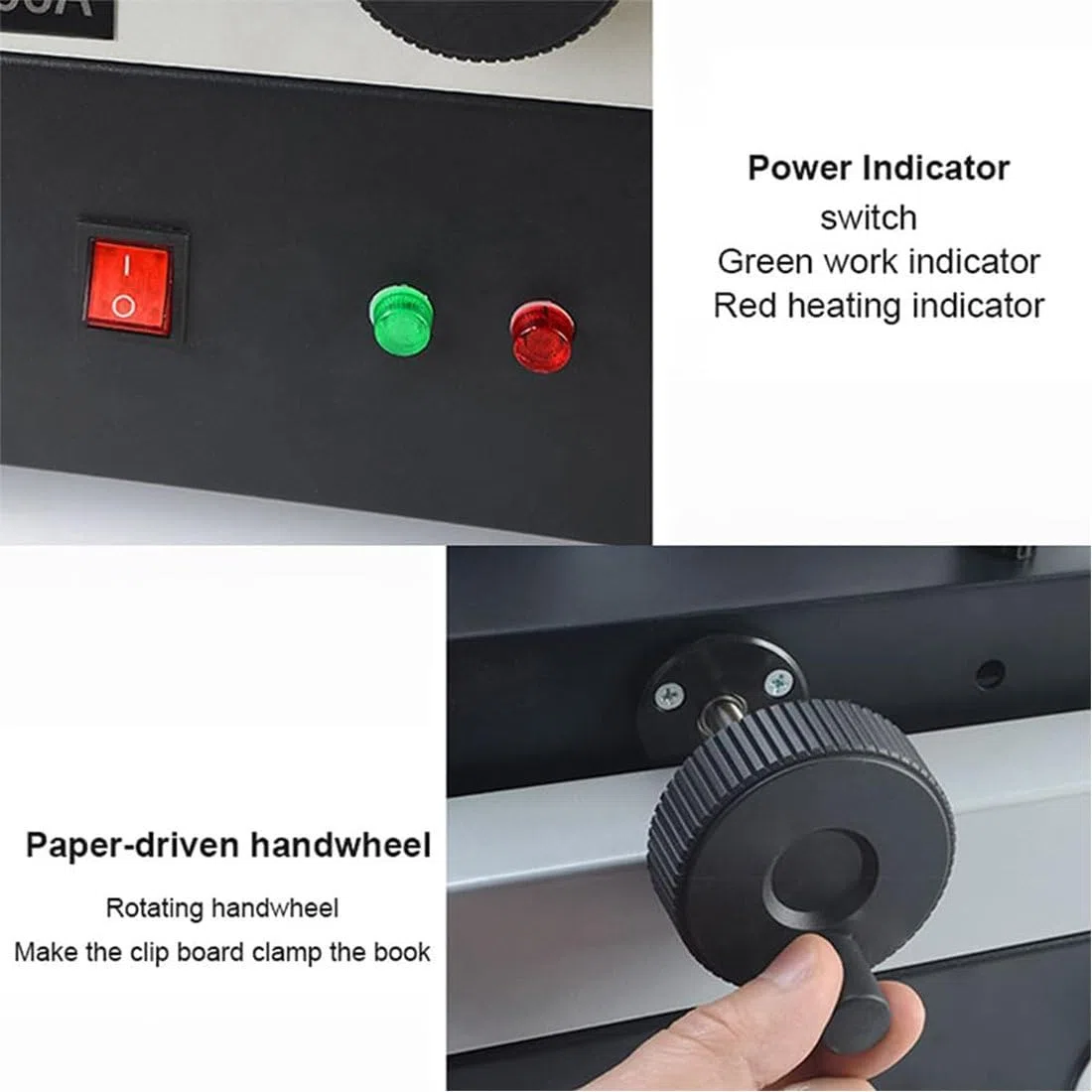 Drahtloses Thermobindegerät, 40mm Kapazität, Buchbindematerial-Bindegerät, A3 (Kurze Kante)/A4/A5 Dokumenten-Wärmebinder