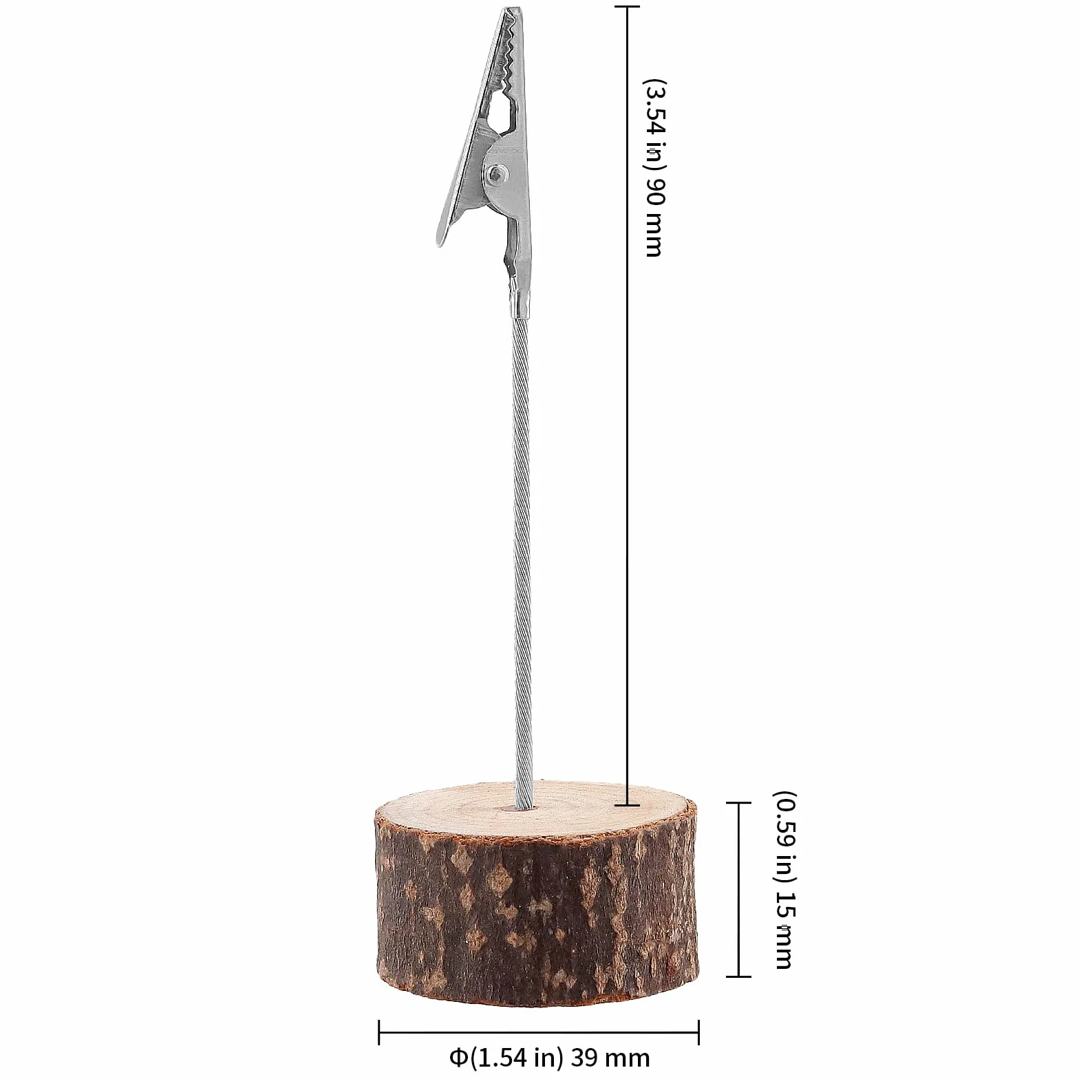 KEILEOHO 30 Stück Fotohalter Holz mit Klammern, Memo Clip Halter Ständer, Postkartenhalter Kartenständer Fotoständer mit Clip Klammer für Postkarte, Karte, Foto, Hochzeit, Festival, Party
